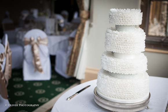 wedding cake Orton Hall Peterborough