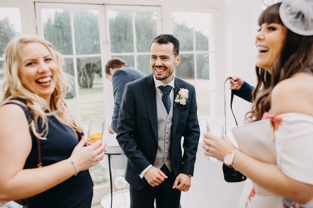 groom laughing